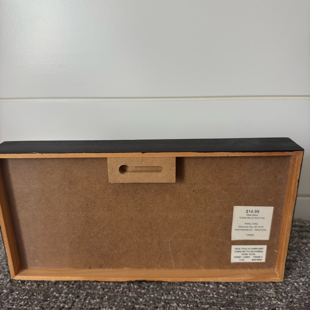 Hobby Lobby Black and White COFFEE Box Sign - Picture 2 of 2